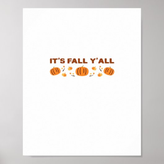 Poster C’est l’art créatif de Fall Y’all (Devant)