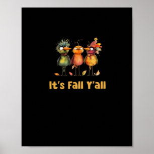 Poster C’est l’automne, minimaliste rustique propre