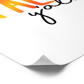 Poster C’est l’automne Y’all esthétique simple (Coin)