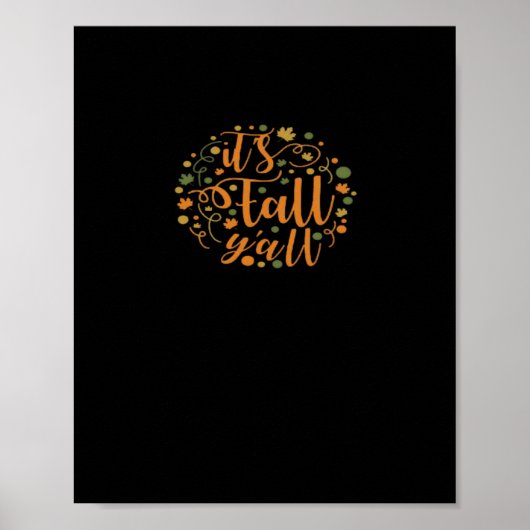 Poster C’est la mode de l’automne Y’all (Devant)