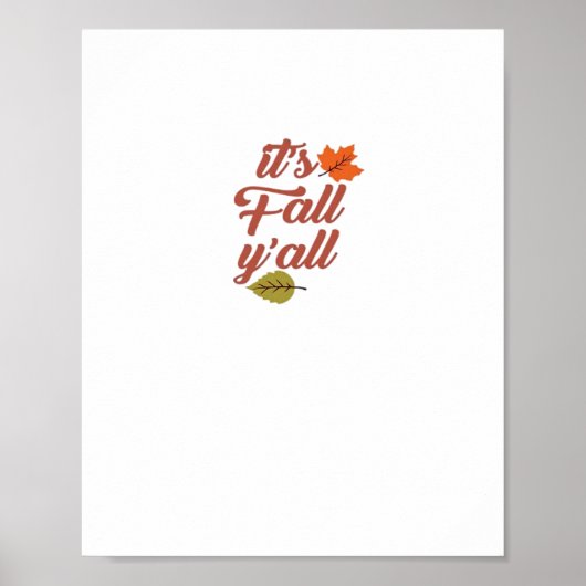 Poster C’est le mème tendance de Fall Y’all (Devant)
