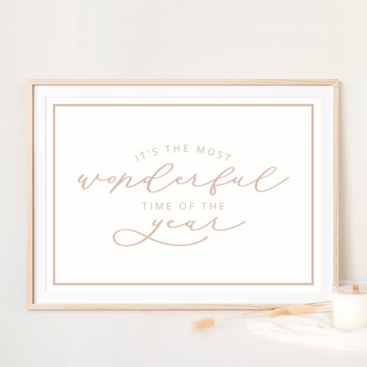 Poster C’est le moment le plus merveilleux de l’année Noë