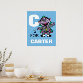 Poster C est pour Count von Count | Ajouter Votre Nom (Cuisine)