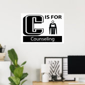 Poster C Est Pour Le Conseil (Bureau à domicile)