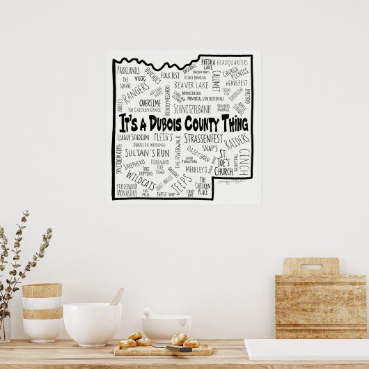 Poster C’est une chose du comté de Dubois (Cuisine)