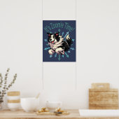 Poster C’est Zoomie Time Border Collie (Cuisine)