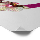 Poster C initial de l'élégante orchidée (Coin)