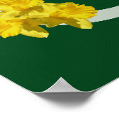 Poster C initial du monogramme de jonquille (Coin)