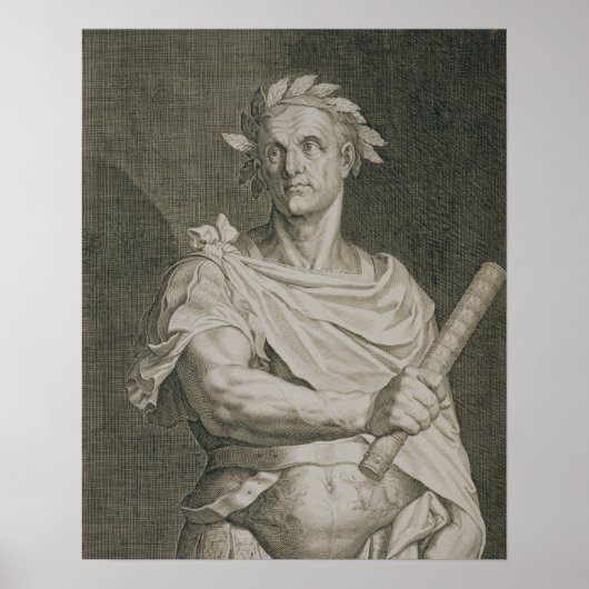 Poster C. Julius Caesar (100-44 BC) Empereur de Rome (Devant)