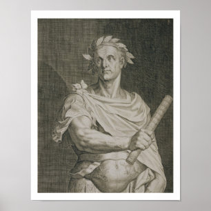 Poster C. Julius Caesar (100-44 BC) Empereur de Rome