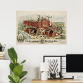 Poster C.L. Centlivre Brewing Company Factory Buildings. (Bureau à domicile)