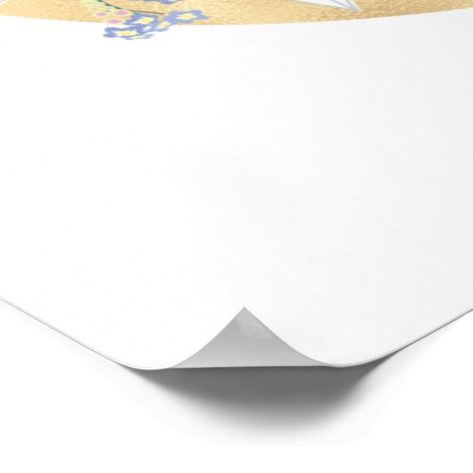 Poster C lettre nom personnalisé monogramme avec cheval (Coin)