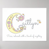 Poster C monogramme art Caitlyn filles nom signifiant aff (Devant)