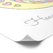 Poster C monogramme art Celia Giria nom signifiant affich (Coin)