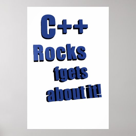 Poster C++ Rocks FGet À propos (Devant)
