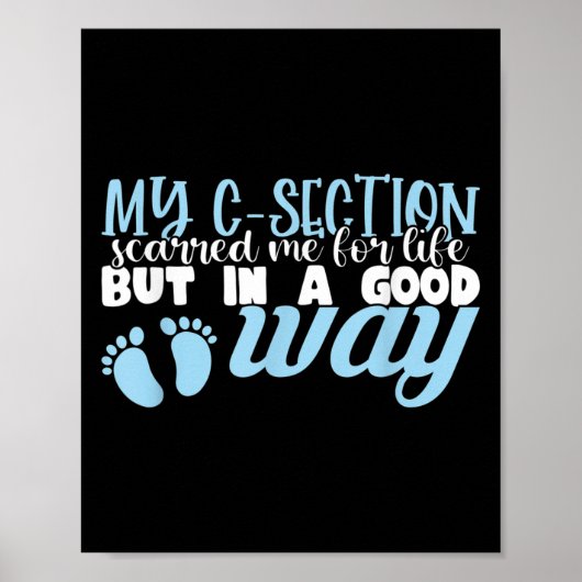 Poster C-section Cesarean New Mom Of Baby Boy Recovery Qu (Devant)