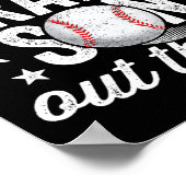 Poster Ça39s Mon Petit-Fils Là-Bas Grand-Mère De Baseball (Coin)