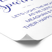 Poster Ça a commencé par un mariage bleu scintillant (Coin)