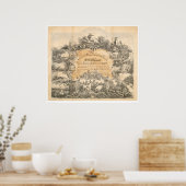 Poster CA. Certificat de société agricole (0058A) (Cuisine)