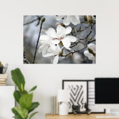 Poster Ça doit être le printemps, l'arbre des tulipes en (Bureau à domicile)