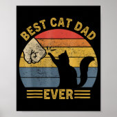 Poster Ca Men Cat Dad Ever Funny Cat Lover Gift  (Devant)