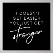 Poster Ça ne devient pas plus facile de se renforcer (Devant)