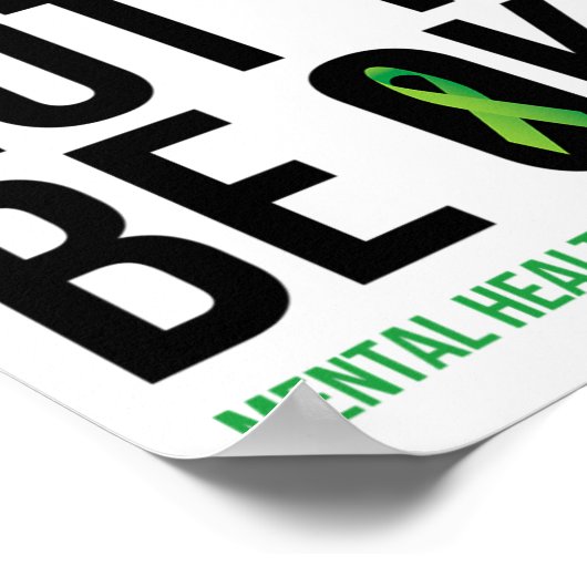 Poster Ça ne va pas être bien - Soin de sensibilisation à (Coin)