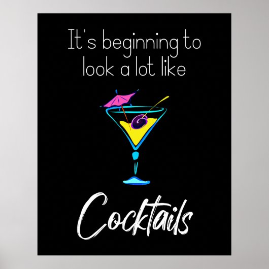 Poster Ça ressemble de plus en plus à Cocktails Black (Devant)