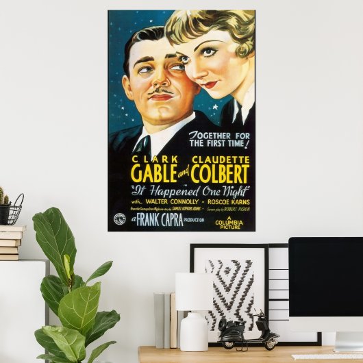 Poster Ça S'Est Passé Une Nuit (Bureau à domicile)