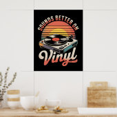Poster Ça sonne mieux sur Vinyl (Cuisine)
