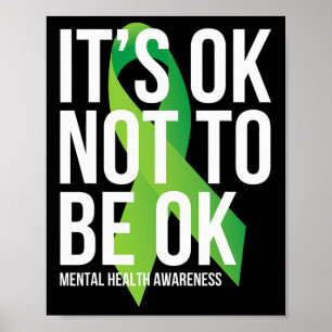 Poster Ça va de ne pas être OK Sensibilisation à la santé