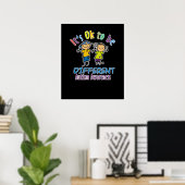 Poster Ça va d'être différent mois de Sensibilisation sur (Bureau à domicile)