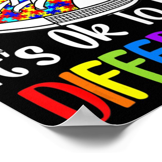 Poster Ça va d'être différent Sensibilisation sur l'autis (Coin)