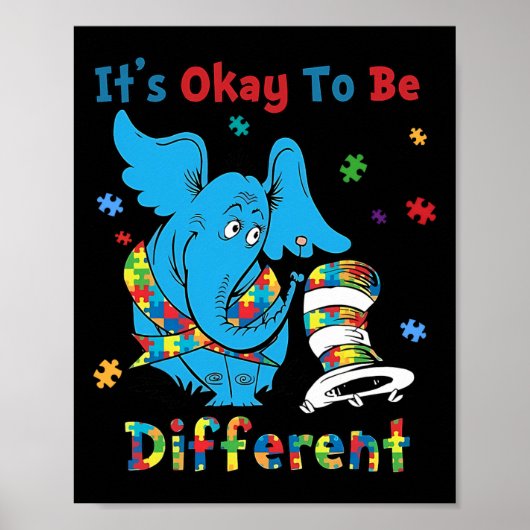 Poster Ça va d'être différent Sensibilisation sur l'autis (Devant)