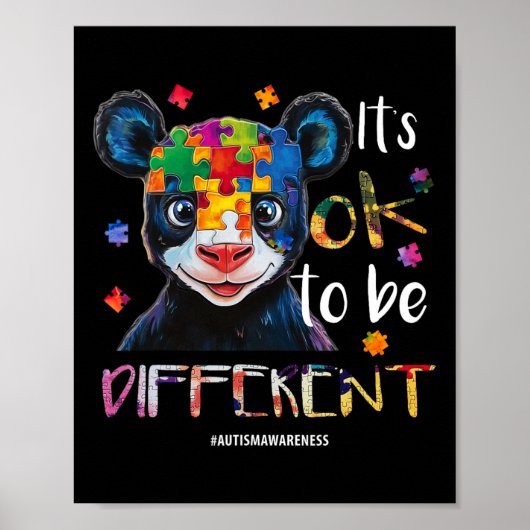 Poster Ça va être différent - Sensibilisation sur l'autis (Devant)