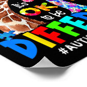 Poster Ça va être différent Sensibilisation sur l'autisme (Coin)