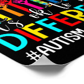 Poster Ça va être différent Sensibilisation sur l'autisme (Coin)