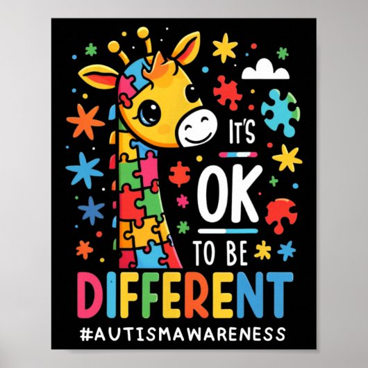 Poster Ça Va Être Différent Sensibilisation sur l'autisme (Devant)