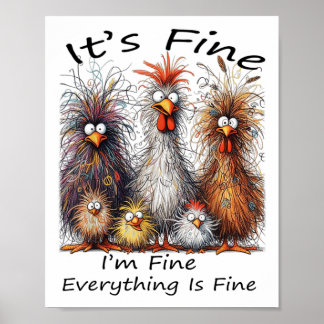 Poster Ça va, tout va bien, tout va bien, c'est du poulet
