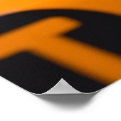 POSTER CAB JAUNE DEVANT UN MUR PEINT BLANC (Coin)