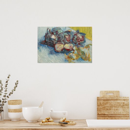 Poster Cabages rouges et ail Vincent van Gogh Small (Cuisine)