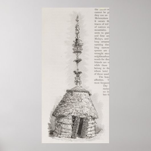 Poster Cabane de la Nouvelle-Calédonie (Devant)