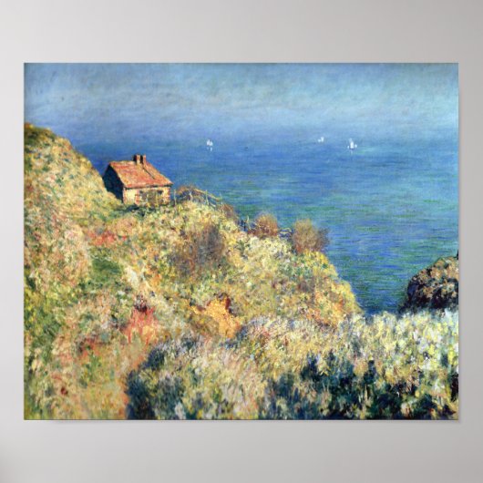 Poster Cabane de pêcheurs de Varengeville par Monet Impri (Devant)
