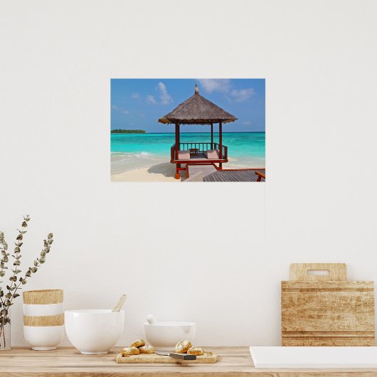 Poster Cabane de plage parfaite (Cuisine)