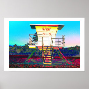 Poster Cabane folle de maître nageur