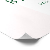 Poster Cabane rose pâle Stripes Palm Beach Club Bienvenue (Coin)