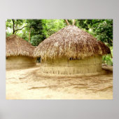 Poster Cabanes de Wattle et Daub (Devant)