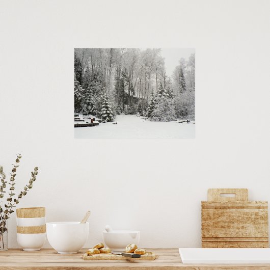 Poster Cabine à Snowfall (Cuisine)