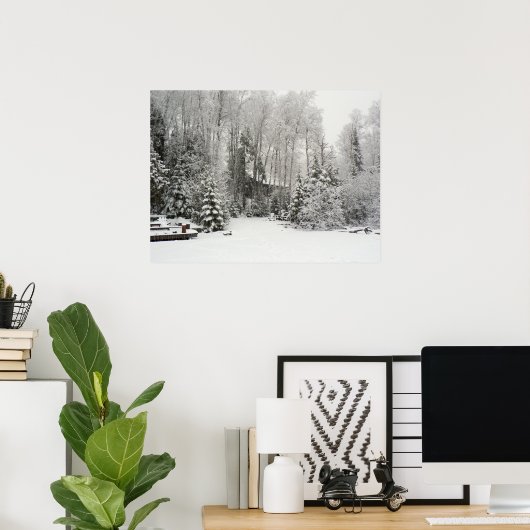 Poster Cabine à Snowfall (Bureau à domicile)