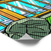 Poster Cabine de forêt d'art pop moderne de milieu de siè (Coin)